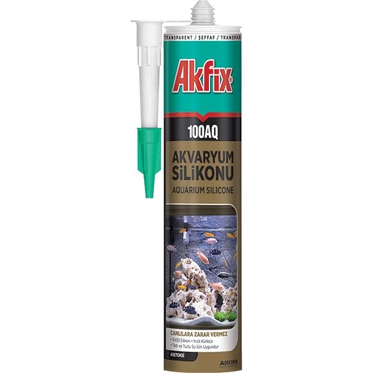 AKFİX 100AQ AKVARYUM SİLİKONU ŞEFFAF 280ML (24)